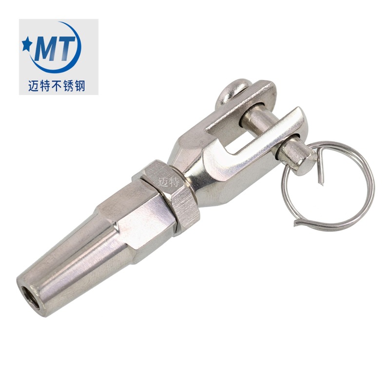 叉式快速钢丝绳接线器焊接叉式圆盘花篮快速接头 钢丝绳接线器