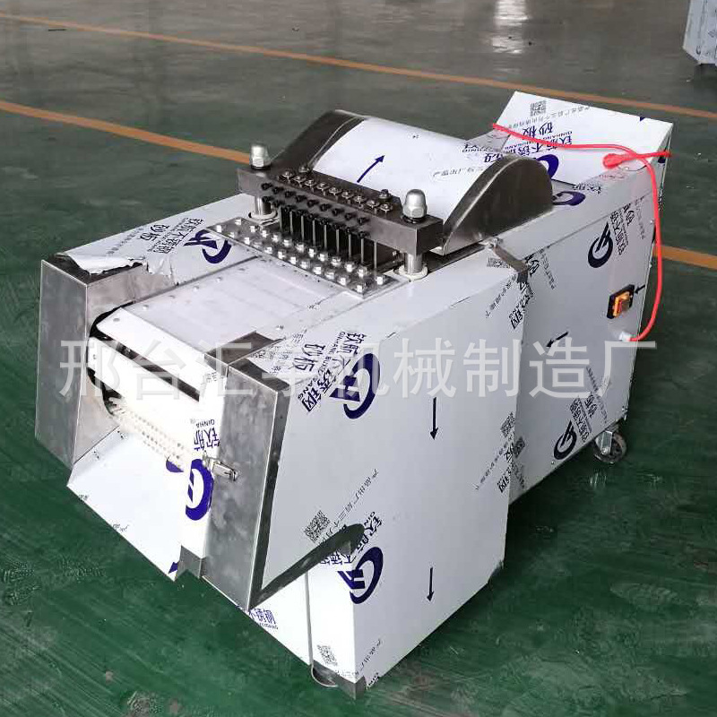 河北汇宇商用全自动剁切鸡块机多功能剁排骨切块机鸡鸭鹅 切肉机
