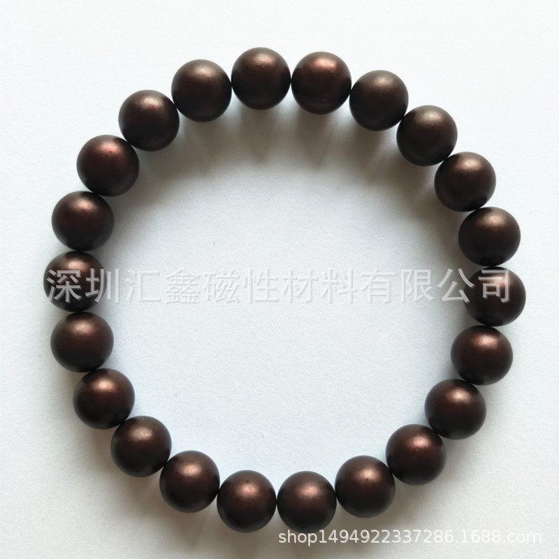 供应10mm彩色无绳手链 紫檀色稀土无绳手链磁球 墨绿色宝石蓝项链