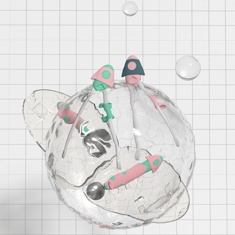 Niños aprenden palillos de entrenamiento palillos domésticos un conjunto de cubiertos cucharas de tenedor para niños practicar palillos artefactos de comida para niños