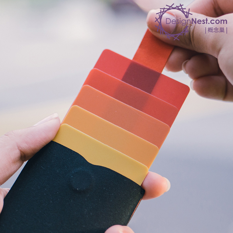 Aloko DAX 2,0 nuevo bolso de la tarjeta en capas extraíble monedero portátil tarjeta de visita bolsa delgada multi-titular de la tarjeta