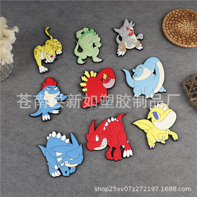Silicone cartoon magnetic individual fridge magnet PVC from soft…