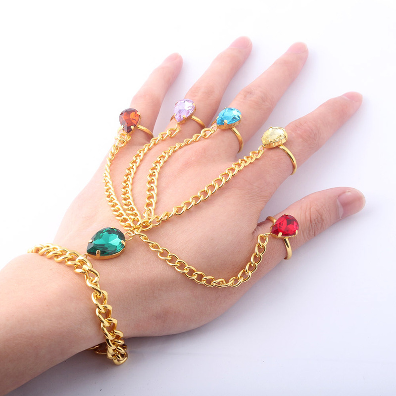Film and Television peripheral compound anti-bot unlimited gem unlimited gloves ring bracelet suit five finger chain cross-border bracelet
