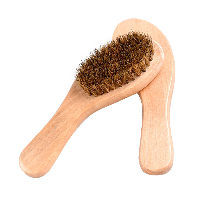 En stock al por mayor de madera de loto cepillo de cerdas cepillo de cabeza curvada cepillo de limpieza multifuncional cepillo de aceite cepillo de pulido de eliminación de polvo cepillo de mango de madera