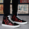 Demi-season trend high sneakers, universal footwear, Korean style