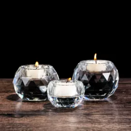 水晶工艺品;蜡烛器皿;金属罐