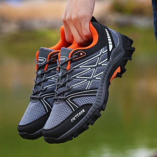Cross-border supply of outdoor shoes, low-cut hiking shoes, no-use sports shoes, breathable mesh casual shoes, foreign trade, large size shoes for men