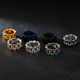 Мужское кольцо из нержавеющей стали, часы, дизайнерский ремешок для часов, аксессуар в стиле хип-хоп, европейский стиль, простой и элегантный дизайн