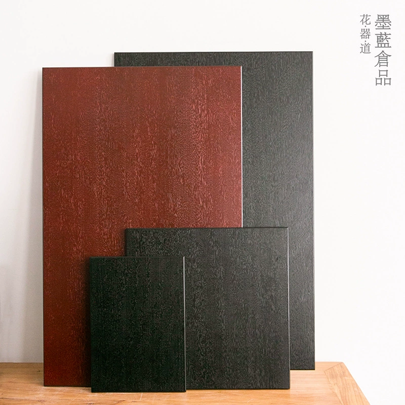 Орех многослойная Туалетная тарелка из цельного дерева Китайский японский цветочный узор Цветочная композиция Цветочная Ваза Цветочная тарелка декоративное основание держателя