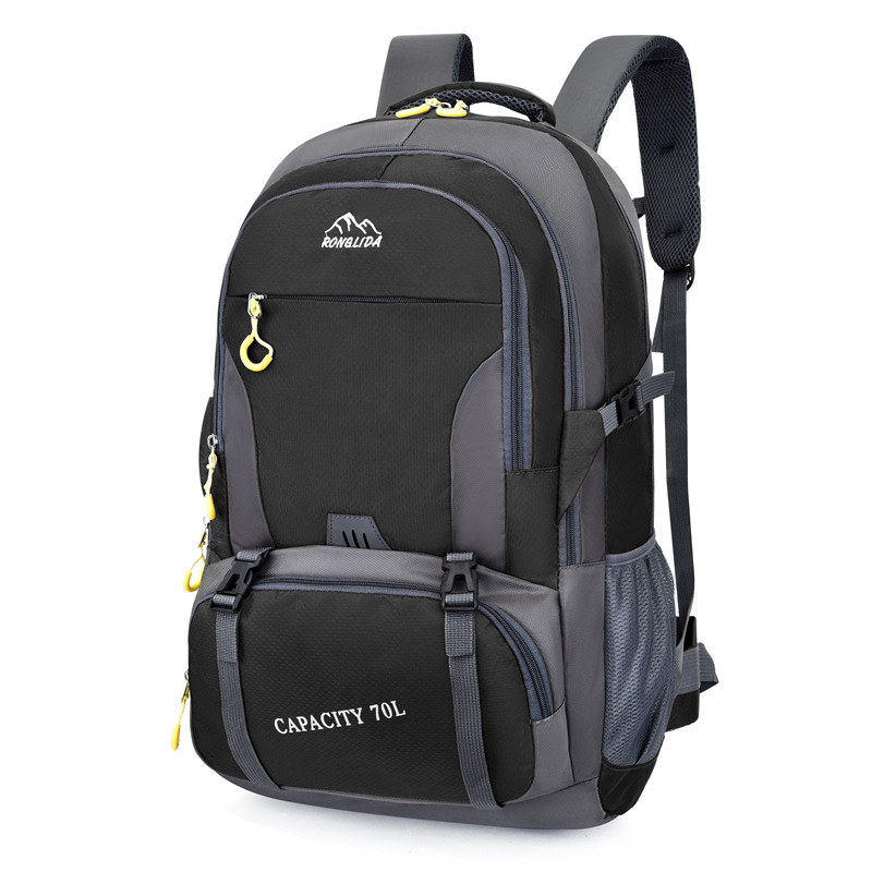 Mochila de viaje al aire libre hombres y mujeres senderismo montañismo bolsa nueva gran capacidad resistente al desgaste impermeable burro amigo camping bolsa de equipaje