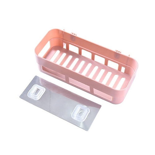 Bathroom rectangular storage rack without punching and traceless toiletries storage rack toilet bathroom triangle storage rack