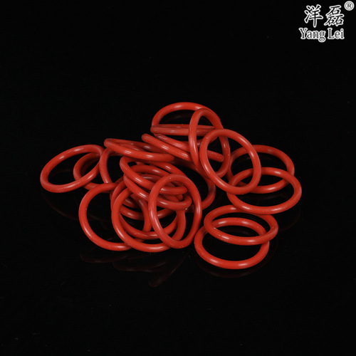 Red silicone O-ring VMQ seal, high temperature resistant, waterproof, outer diameter 6-180mm * wire diameter 2.4mm