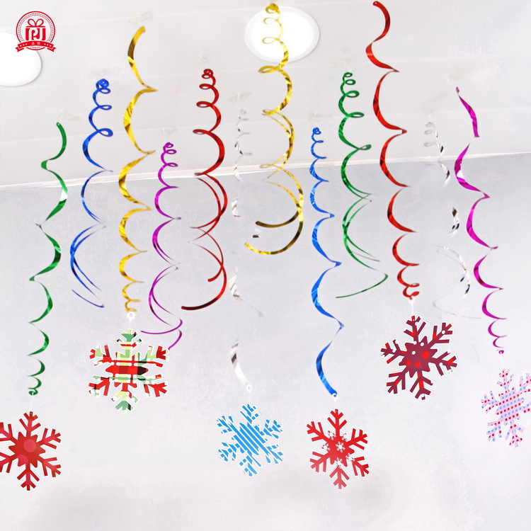 Suministro transfronterizo nueva espiral de Navidad adornos de PVC FIESTA DE Navidad adornos en espiral decoración de diseño de escena Garland