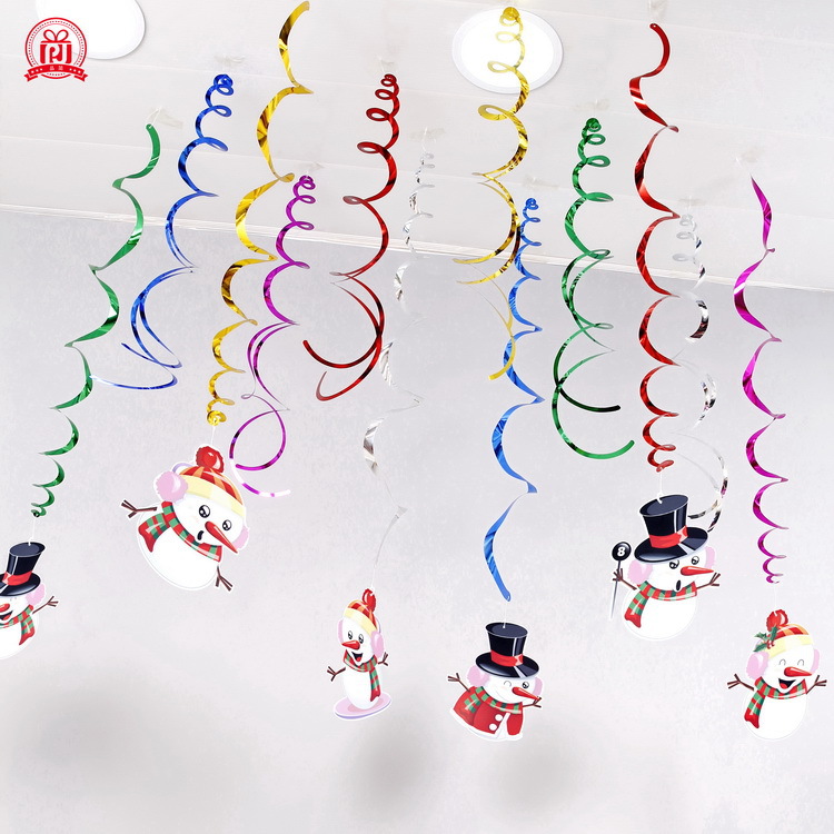 Suministro transfronterizo nueva espiral de Navidad adornos de PVC FIESTA DE Navidad adornos en espiral decoración de diseño de escena Garland