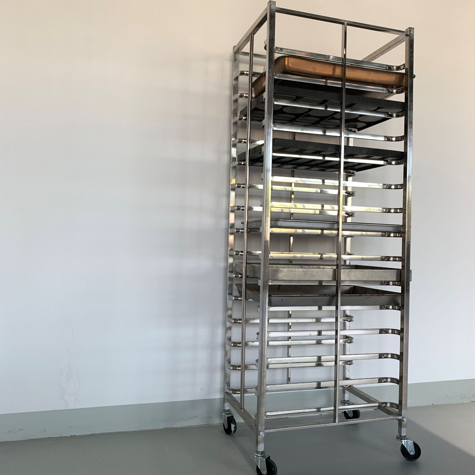 12层食品烘焙推车架商用 面包馒头包子台车架 发酵箱烤炉配套设备