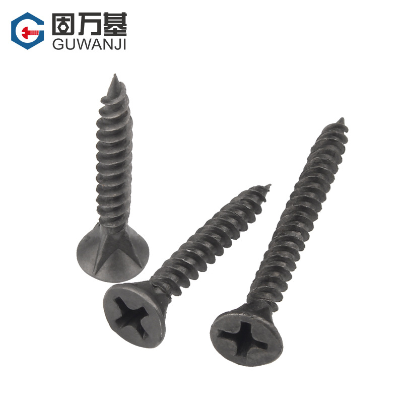 Clavos de plato de pared de fósforo gris hierro cruzados clavos aventados de cuatro ranuras autoroscados clavos para pladur para carpintería de yeso tornillos de cabeza plana M3.5