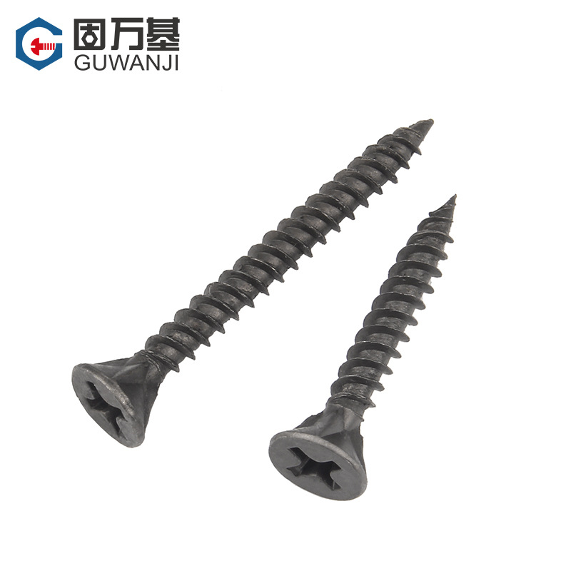 Clavos de plato de pared de fósforo gris hierro cruzados clavos aventados de cuatro ranuras autoroscados clavos para pladur para carpintería de yeso tornillos de cabeza plana M3.5