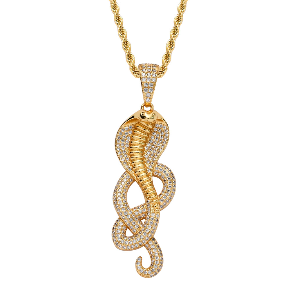 Gold+60cm stainless steel twist chain