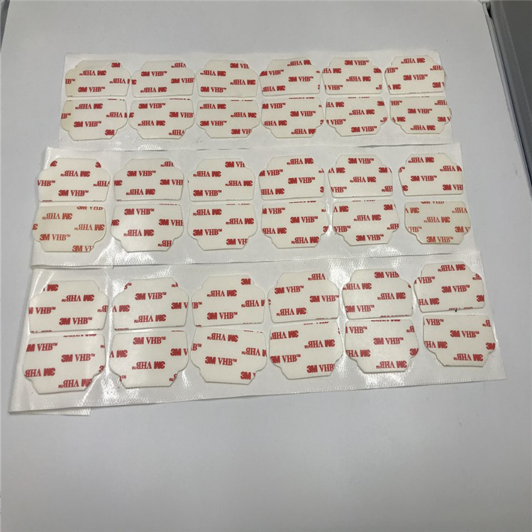 厂家供应白色1.1MM厚双面胶4945亚克力胶贴可按客户要求成型
