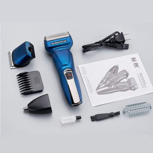 Biaochuang dual battery reciprocating multi-function electric shaver three-in-one razor hair clipper electric nose hair trimmer