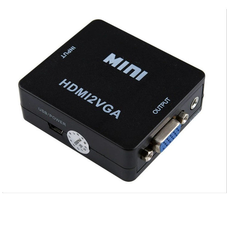 HDMI 转 VGA 转换器 带音频 HDMI2VGA 1080p 视频转换
