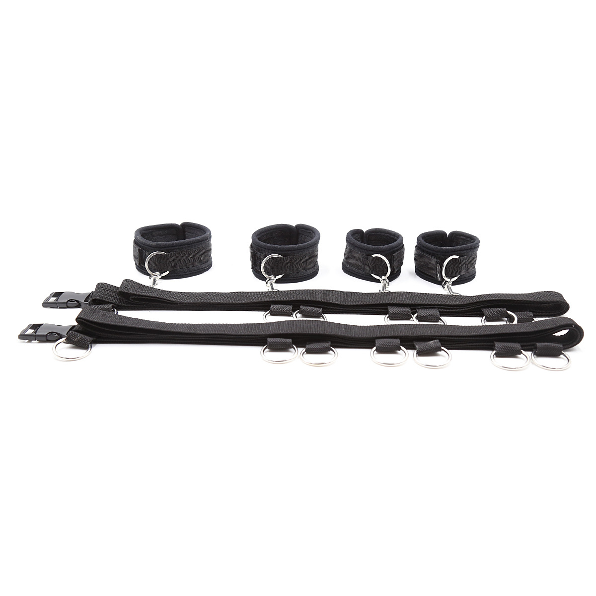 Amazon cama de Venta caliente multi-Correa de anillo de acero para pareja sexy correa de cama ajustable juguetes sexuales alternativos image 4