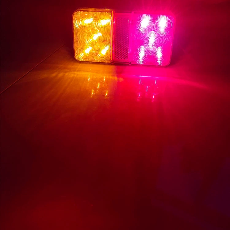 Поставка 10LED красных и желтых задних фонарей грузовика 24В задние фонари автомобиля 12VLED прицепные огни края сигнальные огни