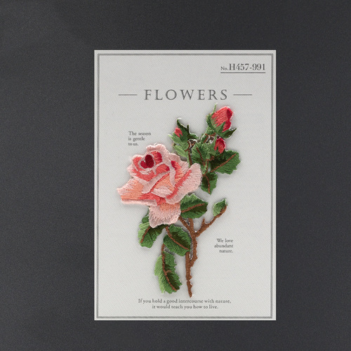 Flower embroidery stickers, versatile clothing patches, cloth stickers, fashionable T-shirt repair subsidies, small DIY creative decorative stickers