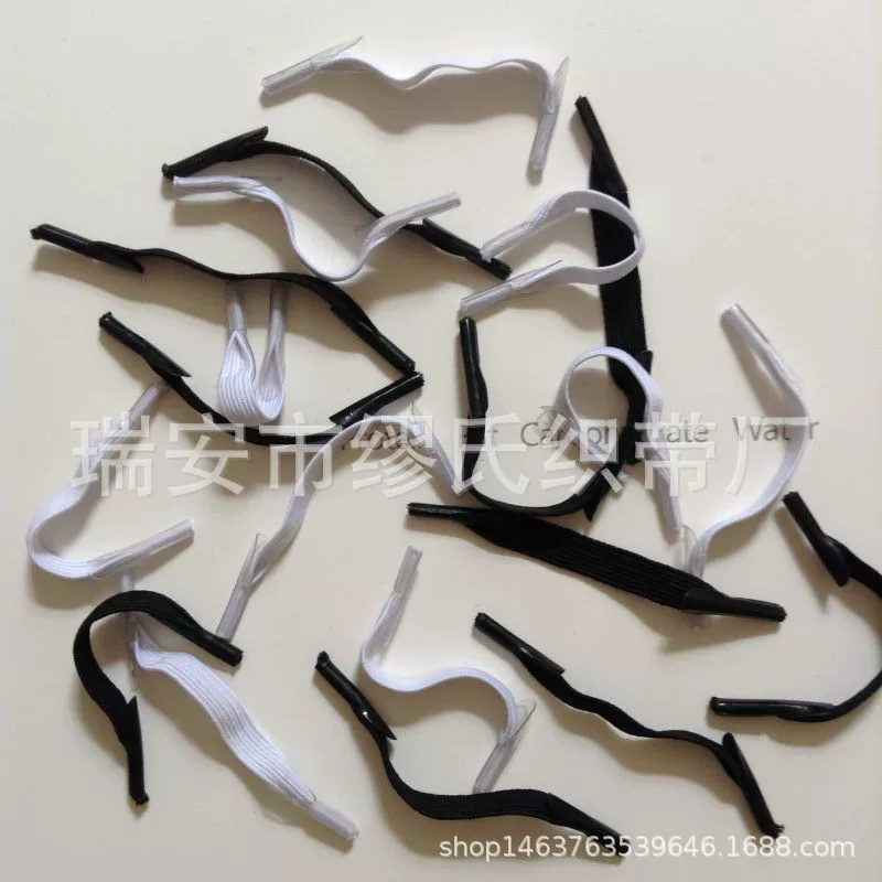 Новые Ленивые Шнурки Черный Белый Шнурки Круглый Свободный Эластичный