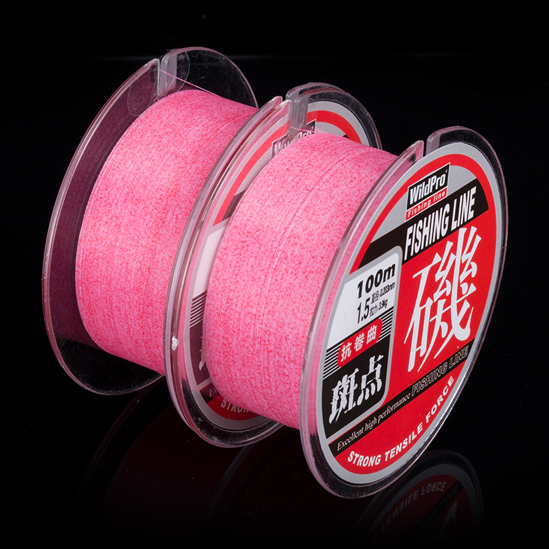 Línea de pesca de pozo salvaje línea de pesca 100 M línea de punto invisible línea principal línea Luya línea de nylon camuflaje MESA DE PESCA