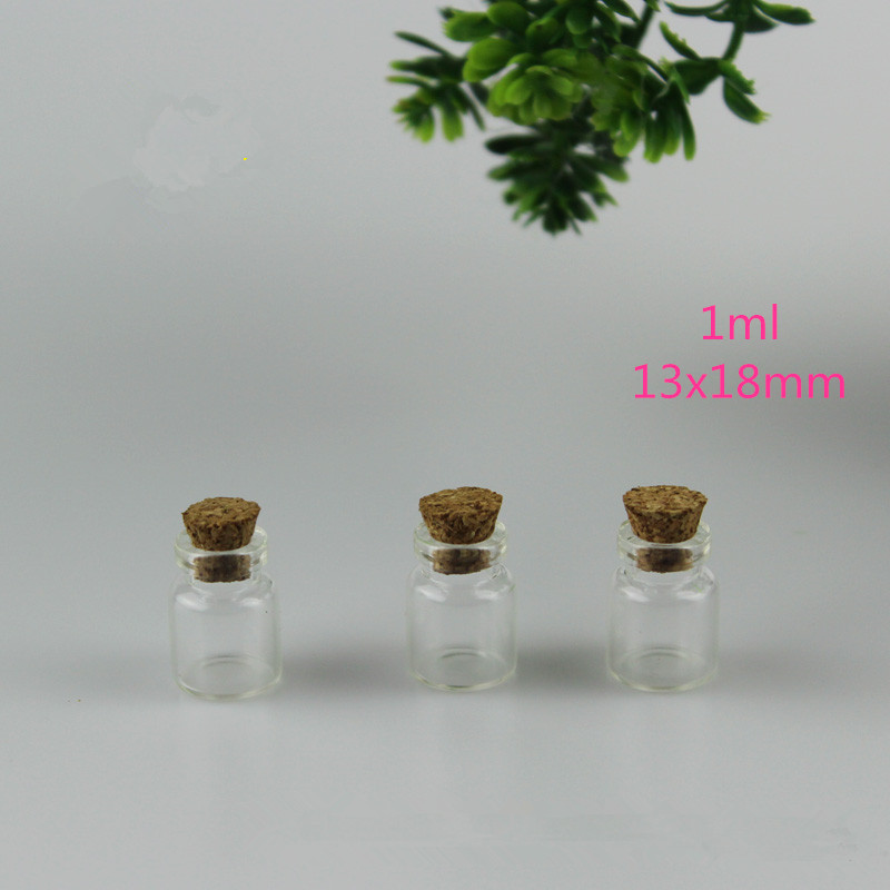 卡口小容量1ml木塞低硼玻璃瓶花蕊花粉密封便携