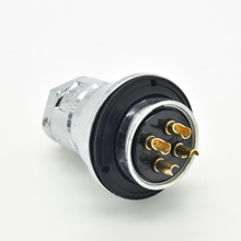 功率型圆形电缆连接器40m-4P公母配套航空插头