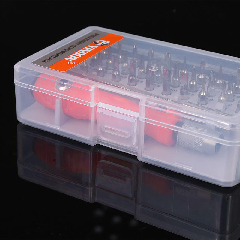 Gran caja ajustable telescópico 32-en-1 multi-función destornillador BIT SET reloj teléfono móvil reparación traje