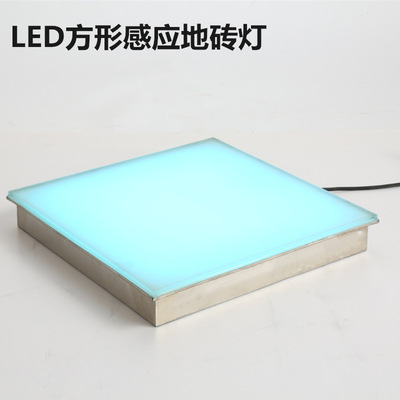 坤琅照明LED地砖灯 重力人体感应地板灯 脚踩发声七彩发光地埋灯|ru