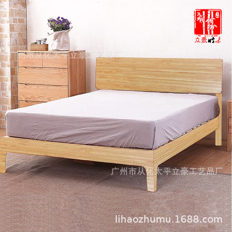 Shijiazhuang Lihuo Bamboo Wood Furniture Factory All Bamboo Furniture Guest Room Bamboo Bed Double Bamboo Bed Removable Bed Frame Bamboo Bed