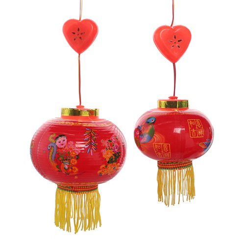 Children's portable music lanterns, LED light-emitting small lanterns, Lantern Festival, Mid-Autumn Festival, Spring Festival stalls, temple fair toys