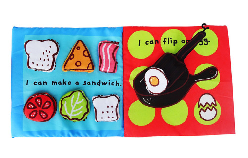 Baby Chef Cloth Book 0-3 years old educational baby toys 0-1 years old safe and chewable