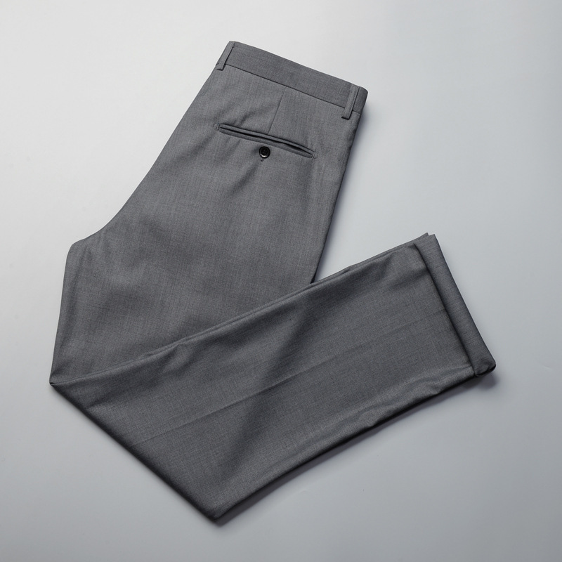 Grey Extra Large Size Suit Pants Men's Pants Extra Large Size Fatty Fatty Business Pants Men's Super Large Size Business Wear