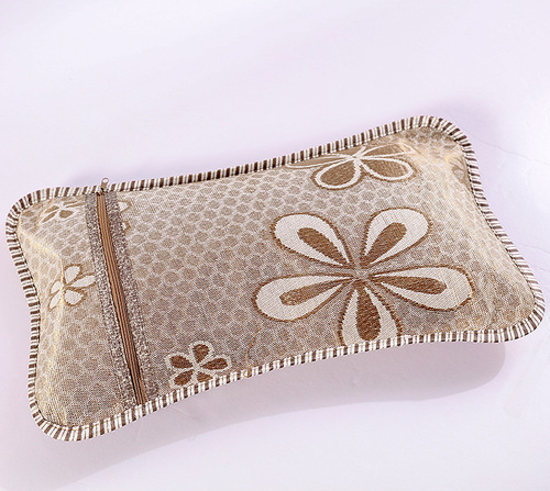 Summer cool pillow adult health care cervical vertebra student bamboo tea core single summer mahjong mat pillow case