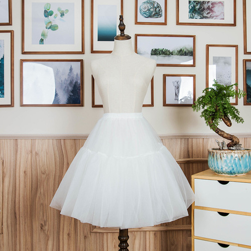 lolita soft gauze pannier violent boneless pannier petticoat skirt daily soft girl tutu skirt long gauze support