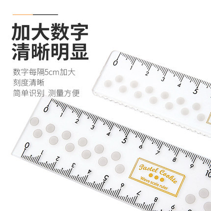 Japonés kokuyo reputación nacional color luz galletas 15/20cm pies simple fresco Doble escala estudiante papelería onda