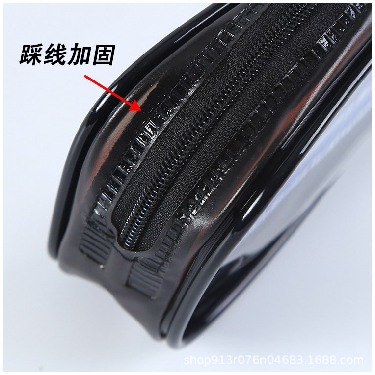 Bolsa de PVC con Cierre, Personalizada, Estilo Ins, Transparente, Estuche para Lápices, Bolsa de Papelería para Estudiantes, Bolsa de Almacenamiento de Plástico, Bolsa de Cosméticos Impermeable