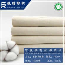 有机棉8安帆布GOTS 全棉胚布 服饰箱包手袋鞋材沙发面料 厂家直销