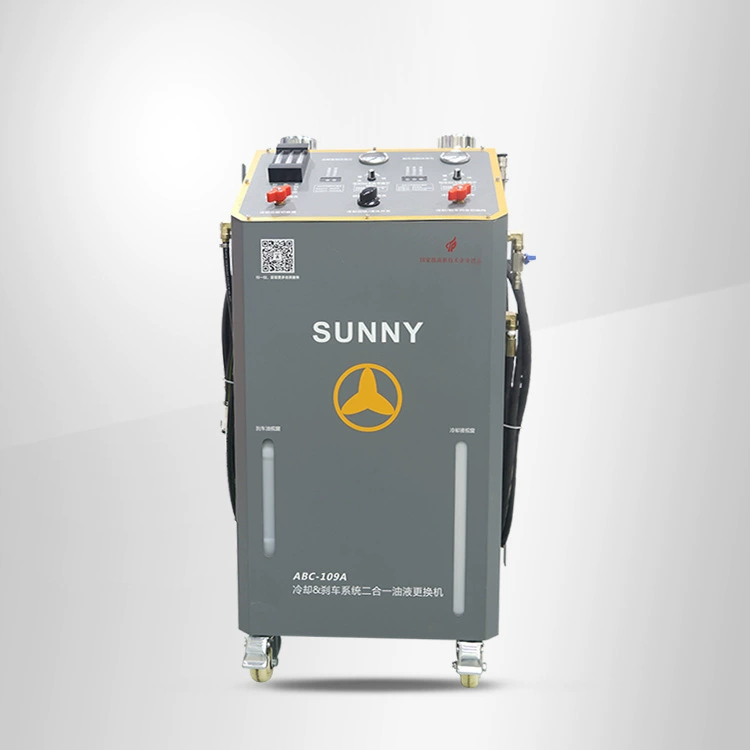 ABC-109A автомобильное охлаждение & тормоза 2-в-1 оборудование для очистки и замены тормозного масла и антифриза оборудование для обмена