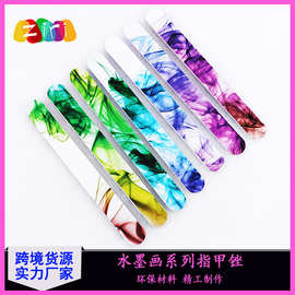 厂家直销美甲工具指甲锉/挫 水墨画海绵EVA修型打磨美甲工具指甲