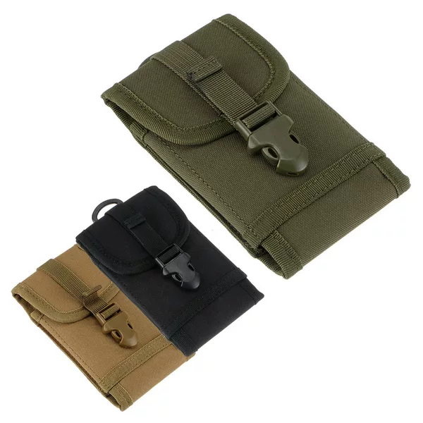 5.5 inch tactical multifunctional wear-resistant mobile phone accessory bag wholesale outdoor waist hanging mobile phone case camouflage mobile phone bag