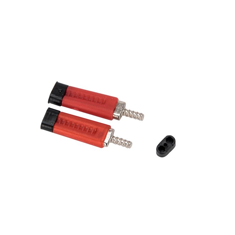 Técnico de fábrica rojo de doble Pie de uñas dentada material de uñas de yeso doble uñas de doble cara de uñas de doble Pie de uñas de yeso de la manga