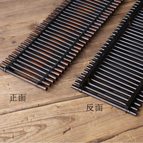 Purely handmade purple bamboo tea tray, small bamboo pole and bamboo raft, natural woven insulation mat, dry soaking table, tea coaster, tea mat factory supplied