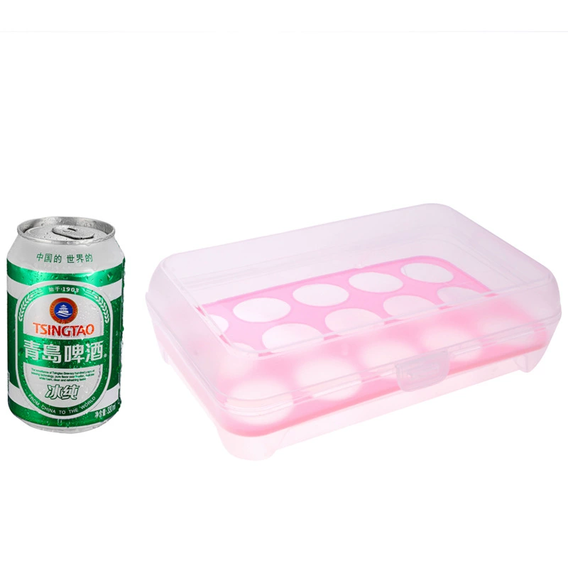 Kitchen 15 -grid refrigerator egg box fresh -keeping box Portable plastic picnic putting eggs storage box egg support box