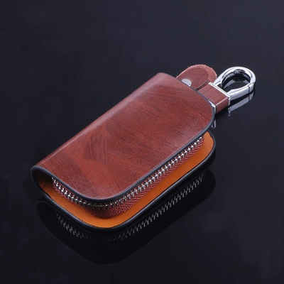 Car key bag — for Volkswagen, Toyota, Ford, Mercedes-Benz Car - ben-s-chi-wood-grain-bag-brown